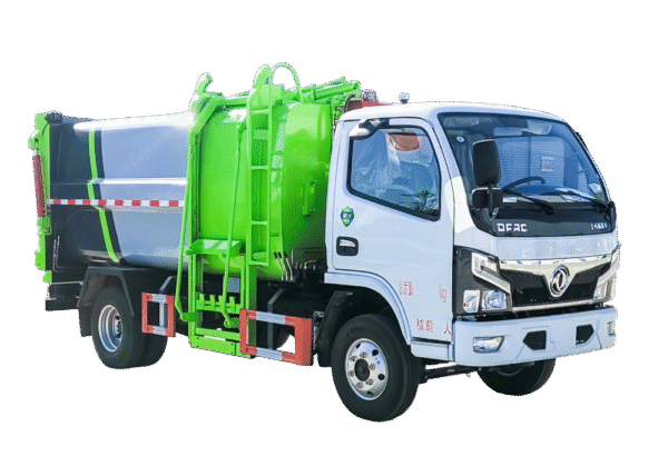 Dongfeng 7.5 cubic side-mounted compression garbage truck