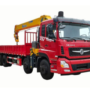 Dongfeng Smooth D7V four after eight + Xugong G14T-5 truck crane