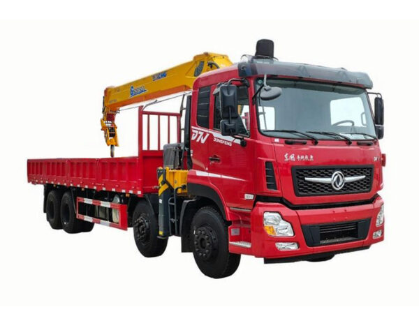 Dongfeng Smooth D7V four after eight + Xugong G14T-5 truck crane