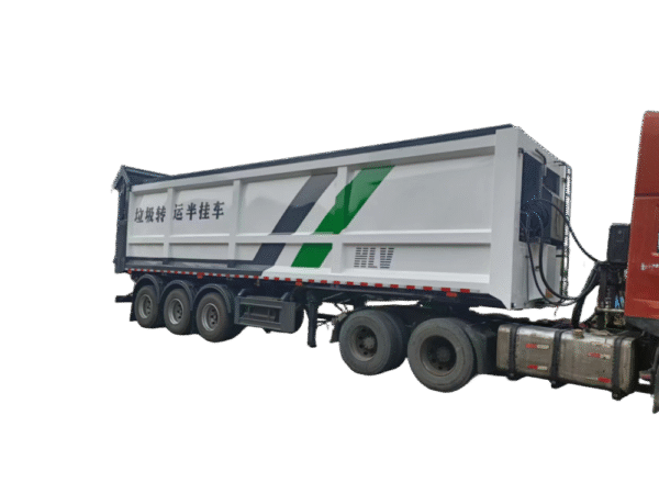 45 cubic garbage transfer semi-trailer