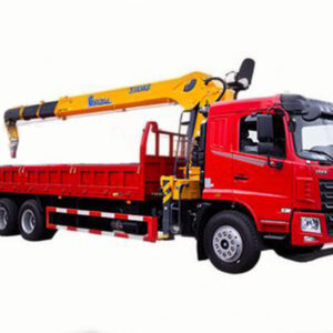 Dongfenghuashen F5 rear double bridge with Xugong 12-14 tons 5-section boom crane