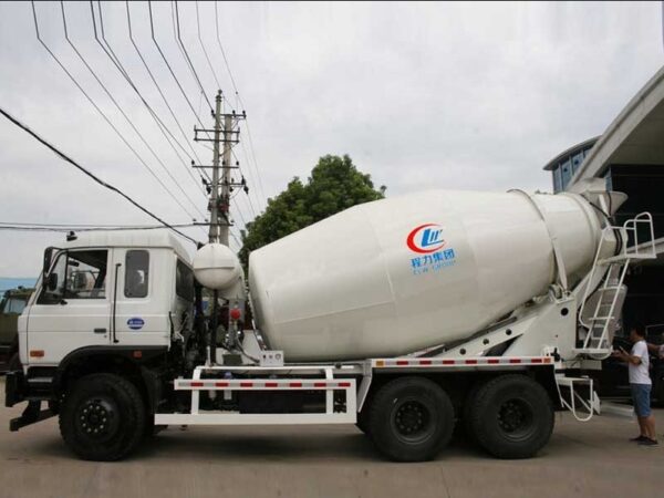 Dongfeng rear twin-steer axle 8-10 cubic meter mixer truck - Image 3