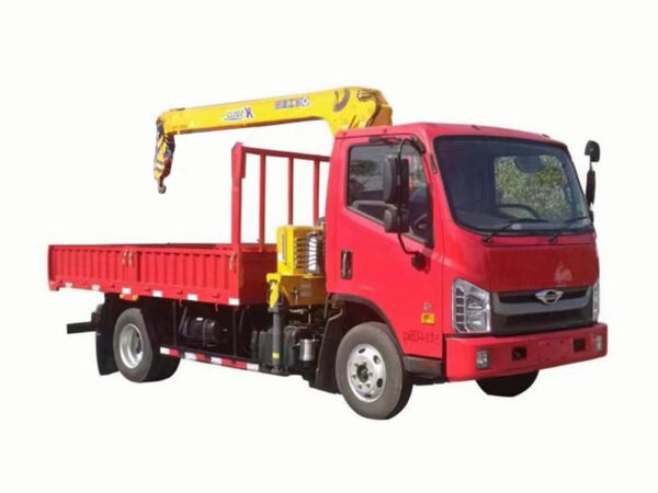 Foton blue brand with car crane