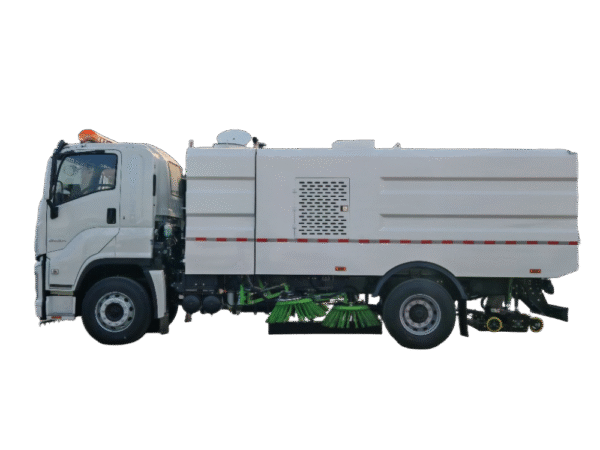 Qingling Isuzu 12m3 road sweeper - Image 4