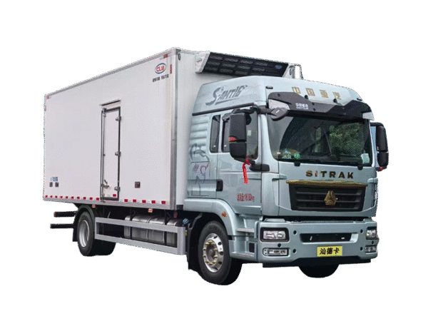 Sinotruk Shandeka 330HP  Automatic Refrigerated Truck（6.8m）