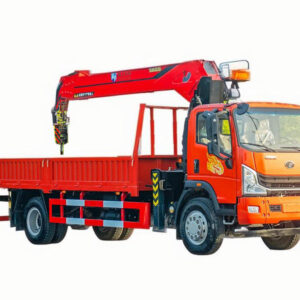 Heavy truck integrated offshore and eight-ton five-section crane