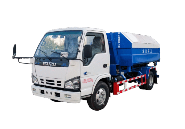 ISUZU 5 ton hook garbage truck